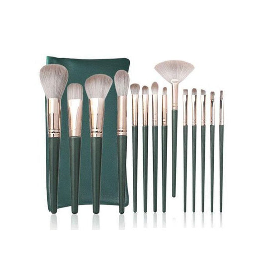 Ensemble De 14 Crayons à Sourcils Cosmétiques à Poils Souples - Vert