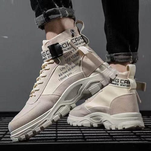 Chaussures de sport montantes pour hommes 2025 - Beige