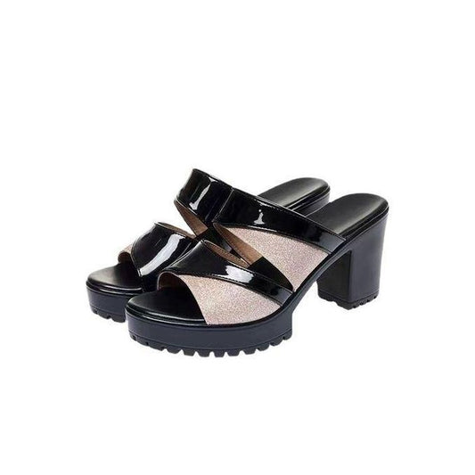 Chaussures Pour Paillettes Bouche De Poisson Talon Haut