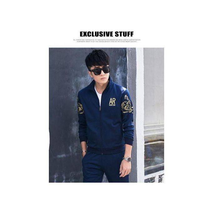 Pull + Pantalon De Sport Pour Homme - Bleu