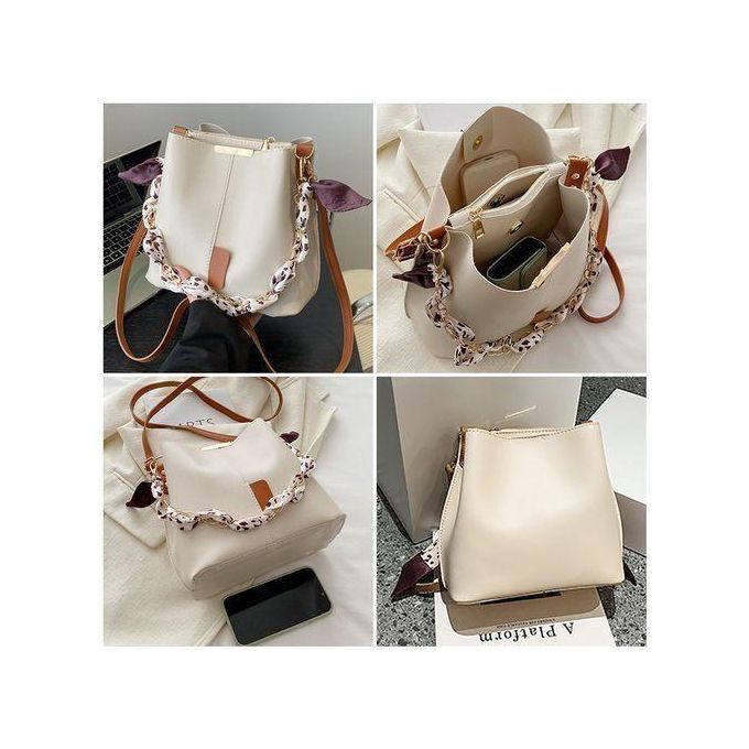 Sac seau pour femmes, sac à bandoulière avec ruban pour dames, sac à main multi-usage bandoulière croisée