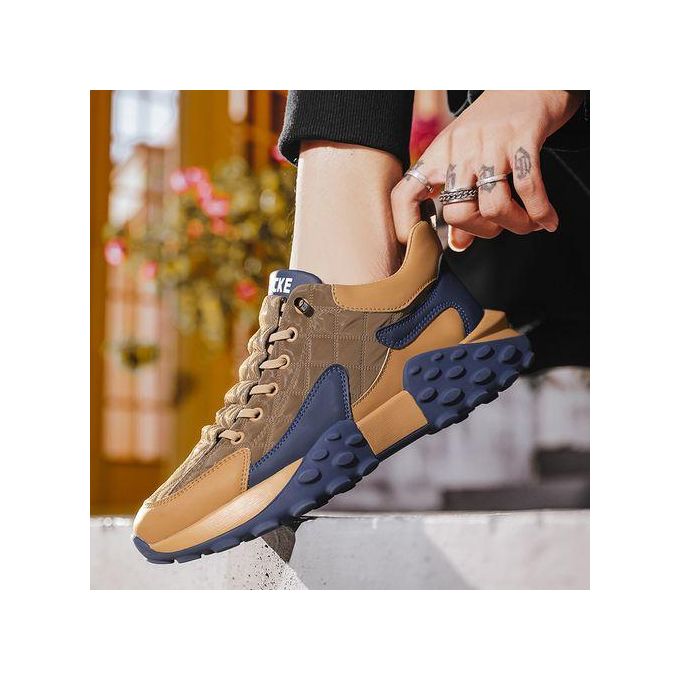 Baskets Décontractées Tendance Pour Hommes En Extérieur - Brun