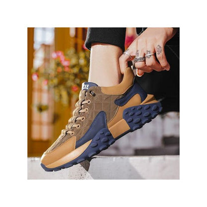 Baskets Décontractées Tendance Pour Hommes En Extérieur - Brun