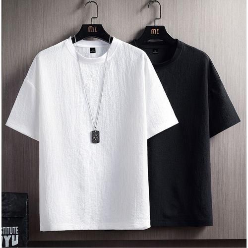 Lot De 2 T-Shirt En Coton à Manches Courtes Pour Hommes