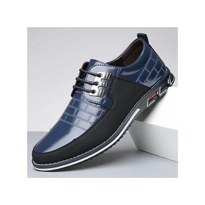 Chaussures brogues italiennes formelles pour hommes, mariage, entreprise, à lacets bleu
