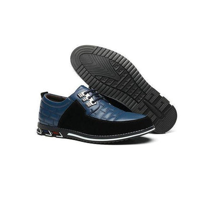 Chaussures brogues italiennes formelles pour hommes, mariage, entreprise, à lacets bleu