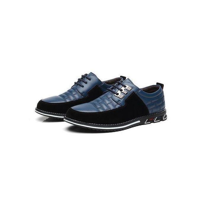 Chaussures brogues italiennes formelles pour hommes, mariage, entreprise, à lacets bleu