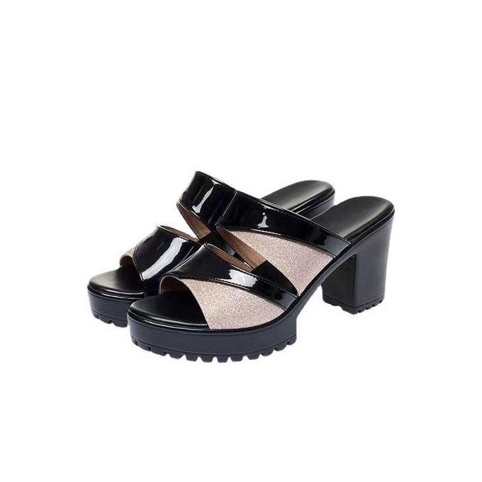 Chaussures Pour Paillettes Bouche De Poisson Talon Haut