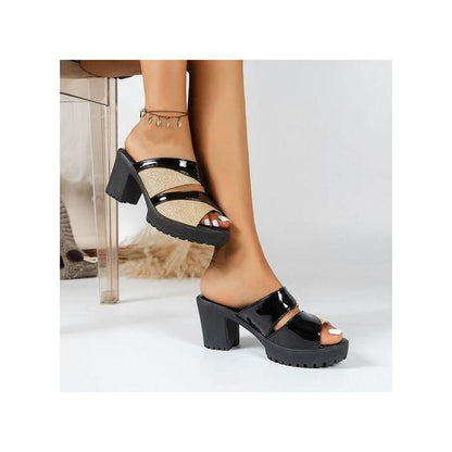 Chaussures Pour Paillettes Bouche De Poisson Talon Haut