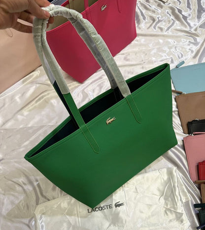 Sac de marque lacoste pour femme ,couleur vert
