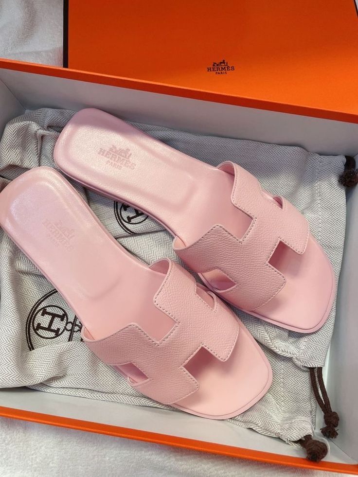 hermes sandale rose clair