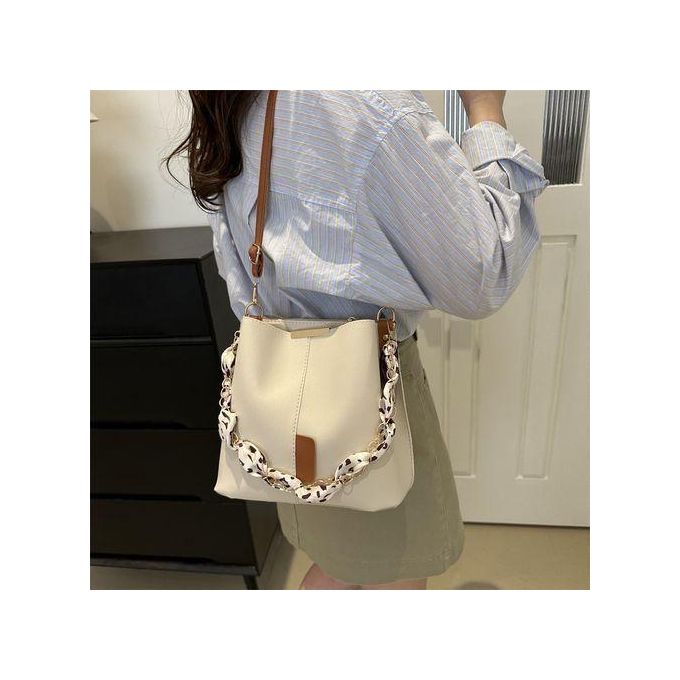 Sac seau pour femmes, sac à bandoulière avec ruban pour dames, sac à main multi-usage bandoulière croisée