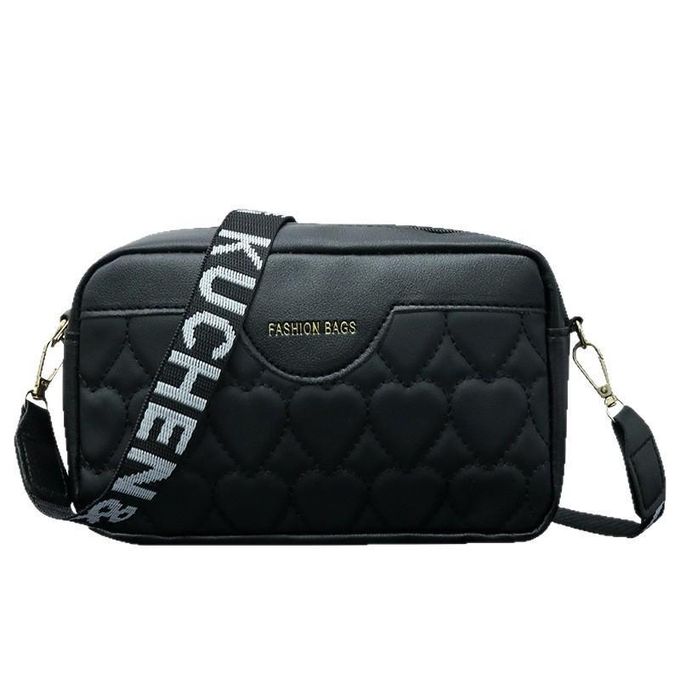 Sac bandoulière Love brodé avec bretelles simples et polyvalentes à lettres, adapté pour sacs à bandoulière extérieur