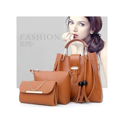 3 PCS Sacs à Main Pour Femmes Sac à Bandoulière Unique Portefeuille Sacs Hobo