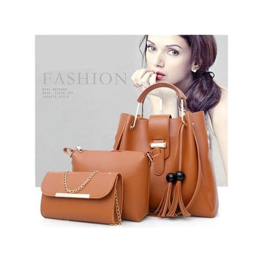 3 PCS Sacs à Main Pour Femmes Sac à Bandoulière Unique Portefeuille Sacs Hobo