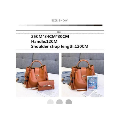 3 PCS Sacs à Main Pour Femmes Sac à Bandoulière Unique Portefeuille Sacs Hobo